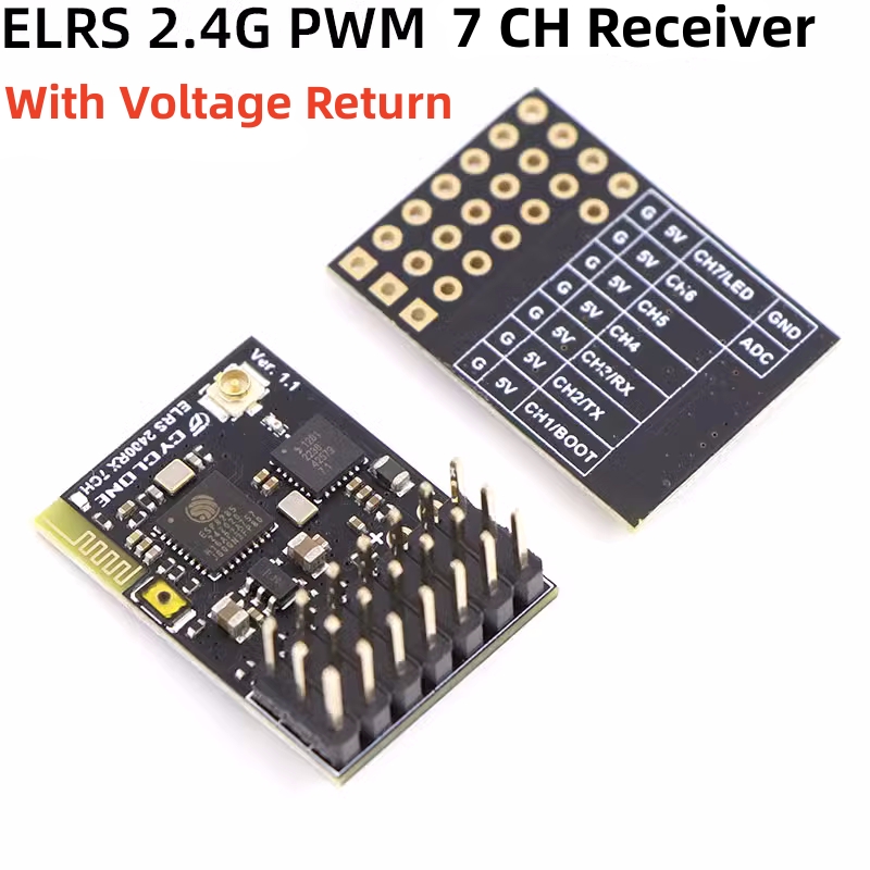 ELRS 2.4G PWM 7CH 6CH CRSF Rec - Fpv Drone Quadcopter ulasan dan harga