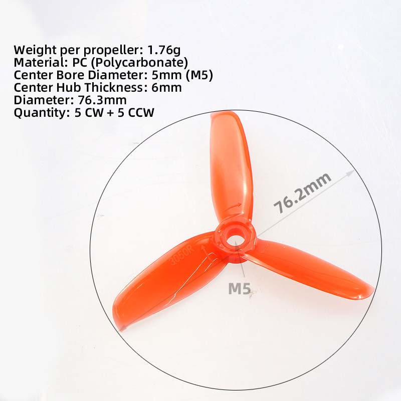 3050 3 Inch Propellers, 5CW 5C - Fpv Drone Motor ulasan dan harga