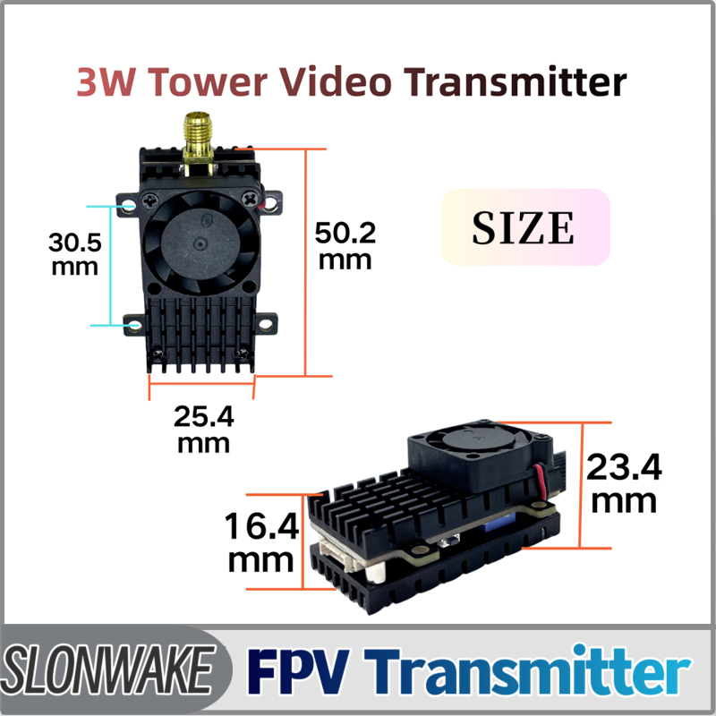 SLONWAKE 5.8G 3000mW Simulatio - Fpv Drone Receiver ulasan dan harga